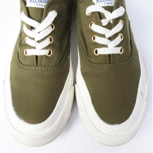 MAISON KITSUNE メゾンキツネ 日本製 CANVAS SNEAKERS キャンバススニーカー 36(22.5cm) OLIVE スニーカー シューズ g27322 |  | 04