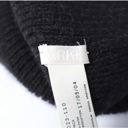 ARKET アーケット ボンボン付き アルパカニットキャップ 251023-110 ONE SIZE BLACK ワッチキャップ ビーニー ニット帽 帽子 g27327 |  | 06