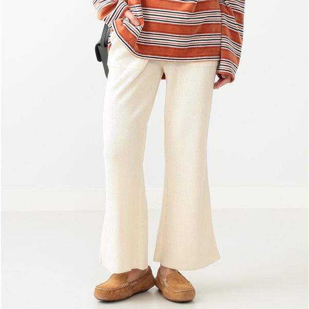 Ray BEAMS レイビームス ワッフルバックスリットパンツ 63-23-0272-101 0 OFF WHITE イージー サーマル フレア ボトムス g27329 |  | 02