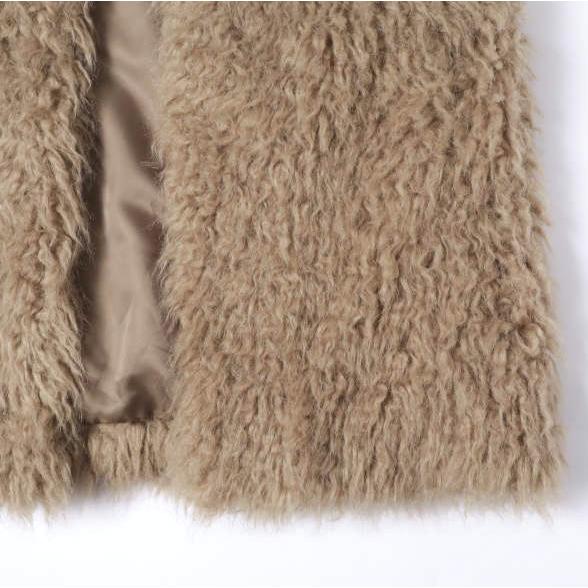 新品 Ray BEAMS レイビームス 23AW フェイクファークルーネックベスト 61-06-0234-462 Free BROWN ジレ ボア サンプル品 トップス g27335 |  | 06
