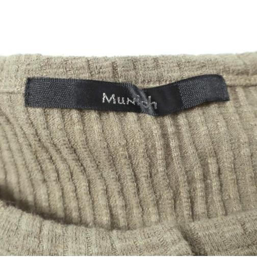 Munich ミューニック 日本製 コットンスラブリブ ヘンリーネックノースリーブワンピース MN201U28 ONE SIZE KHAKI ニット トップス g27358 |  | 02
