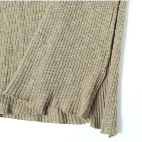 Munich ミューニック 日本製 コットンスラブリブ ヘンリーネックノースリーブワンピース MN201U28 ONE SIZE KHAKI ニット トップス g27358 |  | 06