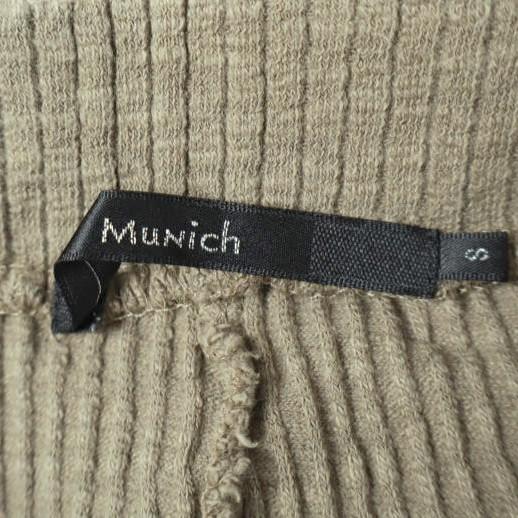 Munich ミューニック 日本製 バックスリット コットンリブ レギンス MN201P29 S KHAKI ニット パンツ ボトムス g27359 |  | 02