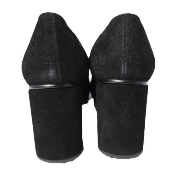 SACCO Balletti サッコバレッティ SIMPLE ROUND HEEL BLACK SUEDE ラウンドヒール ポインテッドトゥ パンプス 351/2(22.5-23cm) BLACK |  | 03