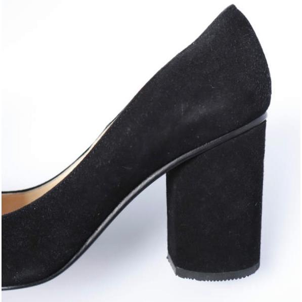 SACCO Balletti サッコバレッティ SIMPLE ROUND HEEL BLACK SUEDE ラウンドヒール ポインテッドトゥ パンプス 351/2(22.5-23cm) BLACK |  | 07