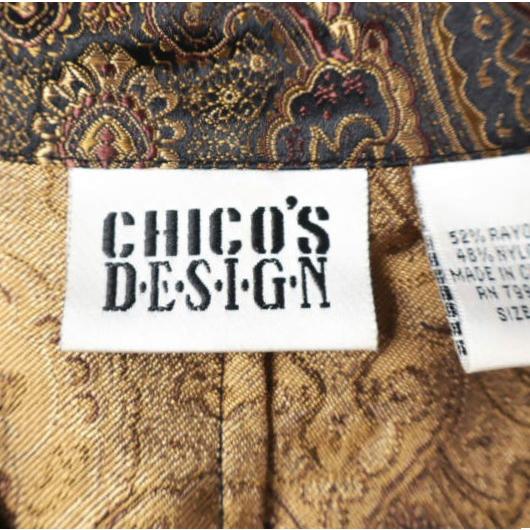 CHICO'S DESIGN チコスデザイン 90s ペイズリーシャツジャケット 0 ブロンズ ヴィンテージ アウター g27381 |  | 02