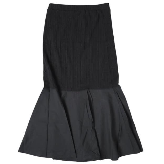 BEARDSLEY ビアズリー 日本製 裾フレアコンビカットギャザースカート BEZ1022301A0001 1 BLACK ロング マーメイド ボトムス g27392 |  | 01