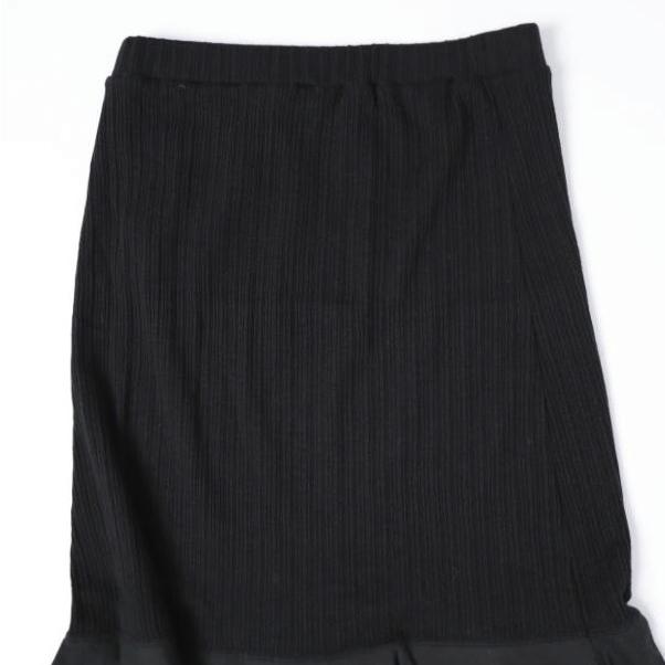 BEARDSLEY ビアズリー 日本製 裾フレアコンビカットギャザースカート BEZ1022301A0001 1 BLACK ロング マーメイド ボトムス g27392 |  | 06