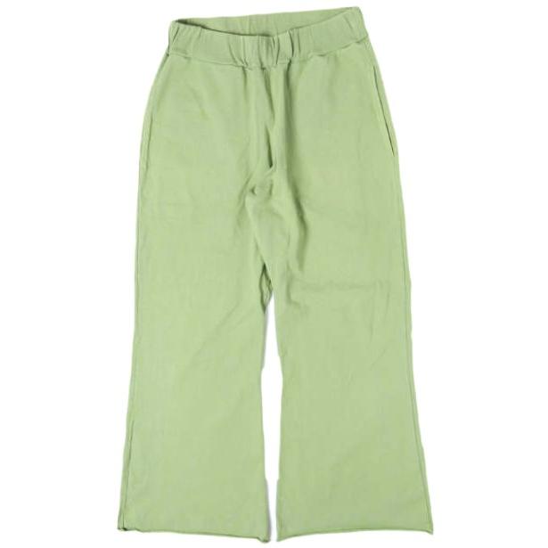 WALLA WALLA SPORT ワラワラスポーツ 日本製 9oz WIDE FLARE PANT フレンチテリー ワイドフレアパンツ M Green イージー ボトムス g27393 | 
