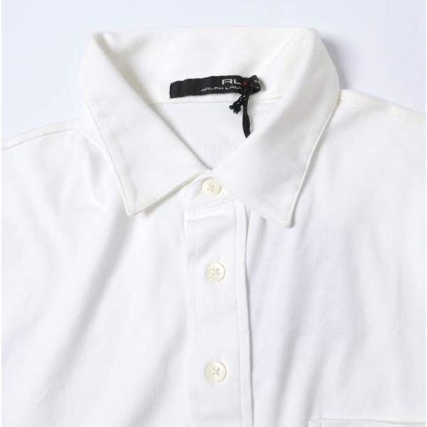 RLX Ralph Lauren アールエルエックス ラルフローレン ピマコットン ロゴプリント ポロシャツ MNRXKNIM1l00046 M WHITE 半袖 トップス |  | 04