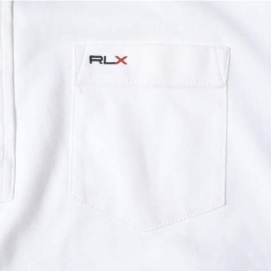 RLX Ralph Lauren アールエルエックス ラルフローレン ピマコットン ロゴプリント ポロシャツ MNRXKNIM1l00046 M WHITE 半袖 トップス |  | 05