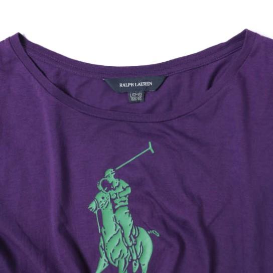 RALPH LAUREN ラルフローレン ビッグポニープリント ロングスリーブTシャツ GIRLS L(12-14) PURPLE 長袖 ナンバリング3 トップス g27406 |  | 03
