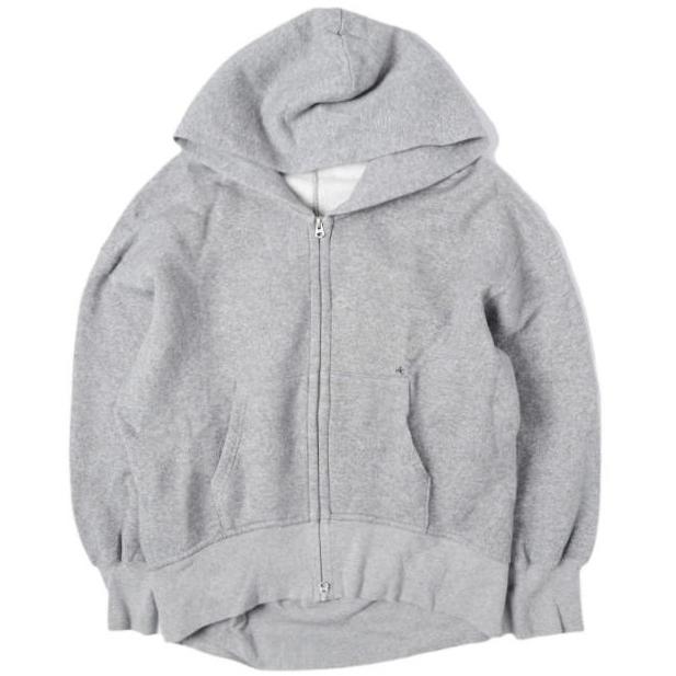 AMERICANA アメリカーナ 日本製 WIDE FULLZIP HOODIE ワイドフルジップフーディ Free GRAY 裏起毛 パーカー トップス g27408 | 