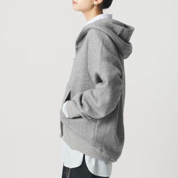 AMERICANA アメリカーナ 日本製 WIDE FULLZIP HOODIE ワイドフルジップフーディ Free GRAY 裏起毛 パーカー トップス g27408 |  | 02