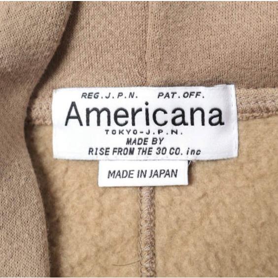 AMERICANA アメリカーナ 日本製 WIDE FULLZIP HOODIE ワイドフルジップフーディ Free BEIGE 裏起毛 パーカー トップス g27409 |  | 06