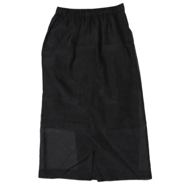 SACRA サクラ 24AW ORGANDY WRAP SKIRT オーガンジーラップスカート 124627121 38 BLACK ボトムス g27416 |  | 01