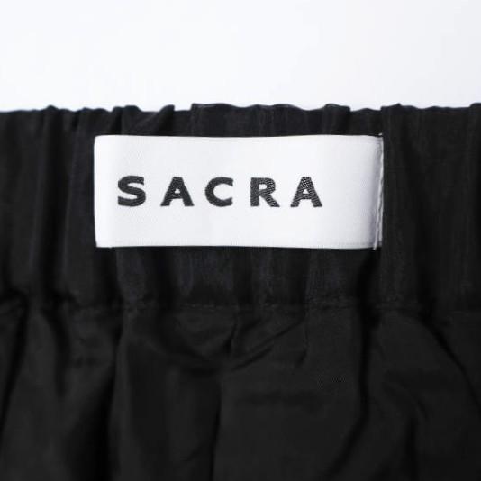 SACRA サクラ 24AW ORGANDY WRAP SKIRT オーガンジーラップスカート 124627121 38 BLACK ボトムス g27416 |  | 03