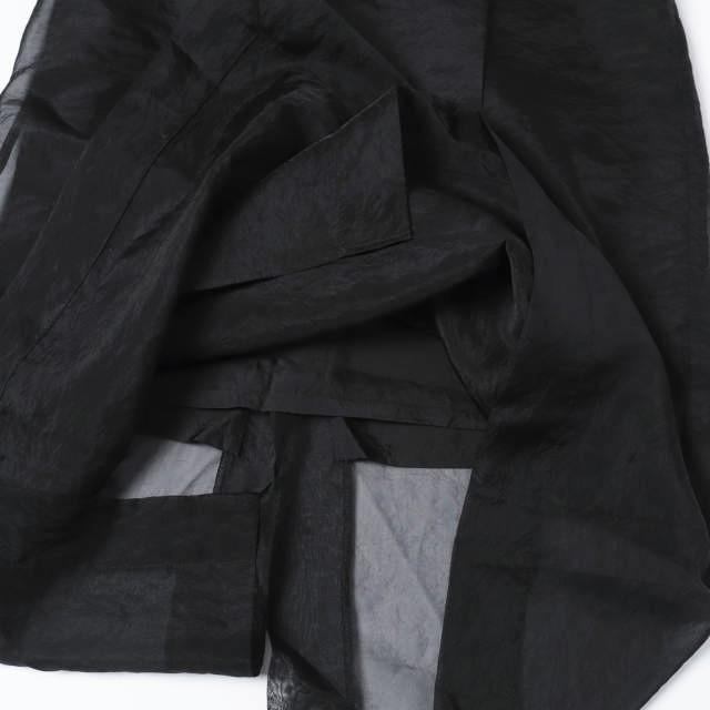 SACRA サクラ 24AW ORGANDY WRAP SKIRT オーガンジーラップスカート 124627121 38 BLACK ボトムス g27416 |  | 07