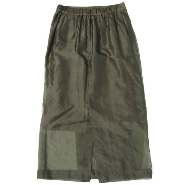 SACRA サクラ 24AW ORGANDY WRAP SKIRT オーガンジーラップスカート 124627121 38 KHAKI ボトムス g27417 |  | 01
