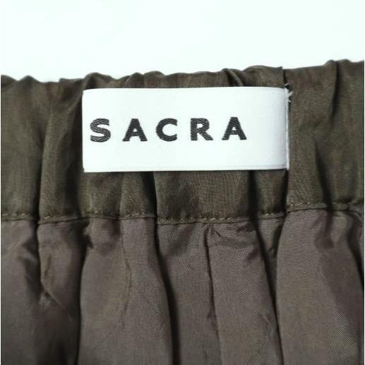 SACRA サクラ 24AW ORGANDY WRAP SKIRT オーガンジーラップスカート 124627121 38 KHAKI ボトムス g27417 |  | 03