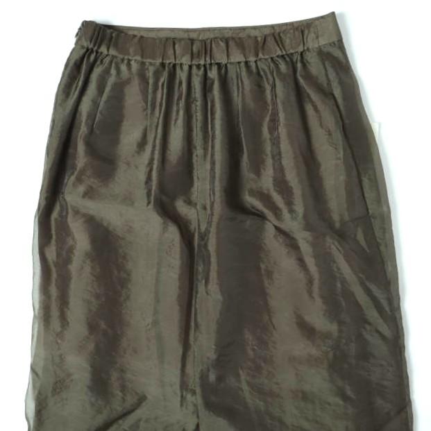 SACRA サクラ 24AW ORGANDY WRAP SKIRT オーガンジーラップスカート 124627121 38 KHAKI ボトムス g27417 |  | 05