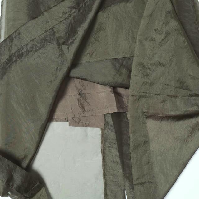 SACRA サクラ 24AW ORGANDY WRAP SKIRT オーガンジーラップスカート 124627121 38 KHAKI ボトムス g27417 |  | 07