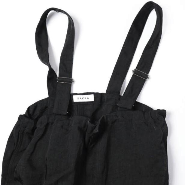 SACRA サクラ 24SS VINTAGE NYLON TWILL OP ヴィンテージナイロンツイル オールインワン 124117041 38 BLACK オールインワン サロペット |  | 04