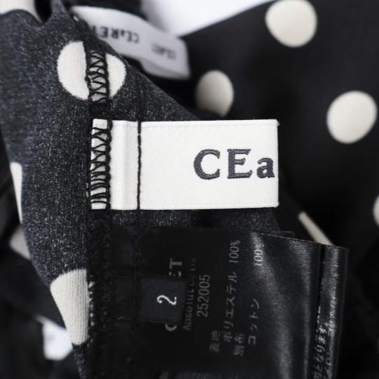 CEaRET シーレット 25SS Dot Tuck Gather Curve Pants ドットタックギャザーカーブパンツ 252005 2 BLACK イージー バレルパンツ ボトムス |  | 06