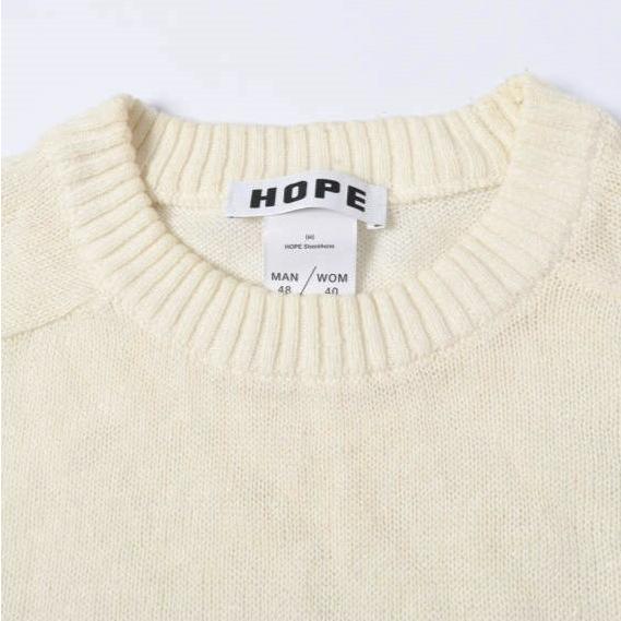 HOPE ホープ 21SS Compose Sweater リネンコットンクルーネックニット 12 551 861 / 21080587000310 40 IVORY セーター AP STUDIO トップス |  | 02