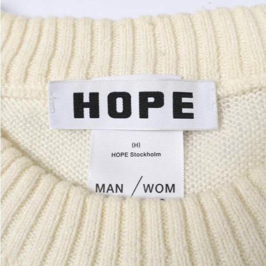 HOPE ホープ 21SS Compose Sweater リネンコットンクルーネックニット 12 551 861 / 21080587000310 40 IVORY セーター AP STUDIO トップス |  | 03