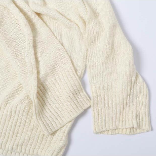 HOPE ホープ 21SS Compose Sweater リネンコットンクルーネックニット 12 551 861 / 21080587000310 40 IVORY セーター AP STUDIO トップス |  | 04