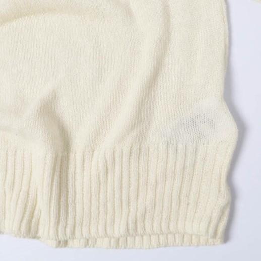 HOPE ホープ 21SS Compose Sweater リネンコットンクルーネックニット 12 551 861 / 21080587000310 40 IVORY セーター AP STUDIO トップス |  | 05