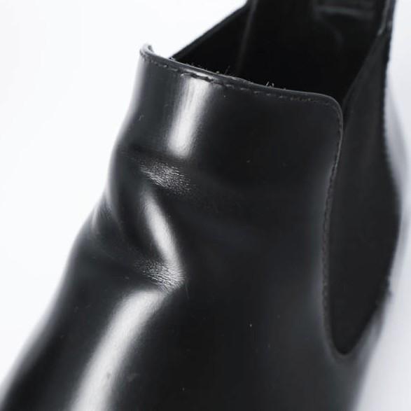 PRADA プラダ イタリア製 スクエアトゥブラッシュドレザーチェルシーブーツ 2TG208 81/2(27.5cm) BLACK サイドゴア シューズ g27443 |  | 06