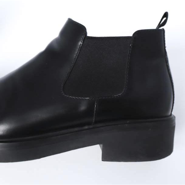 PRADA プラダ イタリア製 スクエアトゥブラッシュドレザーチェルシーブーツ 2TG208 81/2(27.5cm) BLACK サイドゴア シューズ g27443 |  | 08