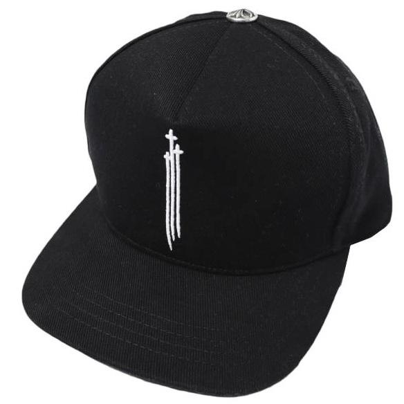 CHROME HEARTS クロムハーツ 26SS BASEBALL CAP DENIM RS3 CROSS ベースボールキャップ デニム RS3 クロス BLACK RS 3 CRS BSBL CAP DENIM | 