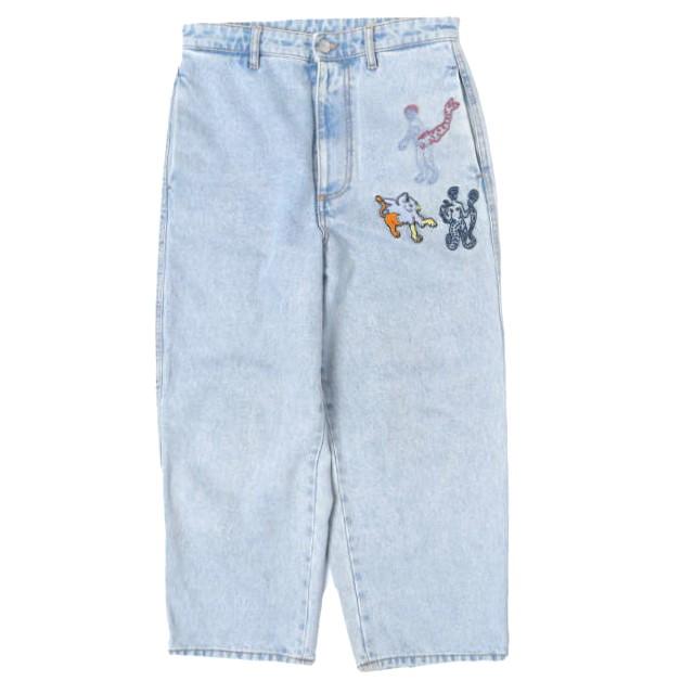 MARNI マルニ 23SS イタリア製 刺繍 ボーイフレンドデニムパンツ Embroidered Denim PAJDV05MS0 USCU83 38 Indigo 定価121,000円 ジーンズ | 