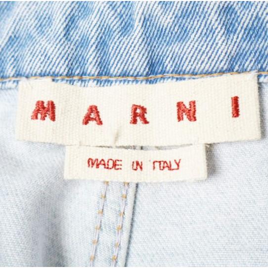 MARNI マルニ 23SS イタリア製 刺繍 ボーイフレンドデニムパンツ Embroidered Denim PAJDV05MS0 USCU83 38 Indigo 定価121,000円 ジーンズ |  | 03