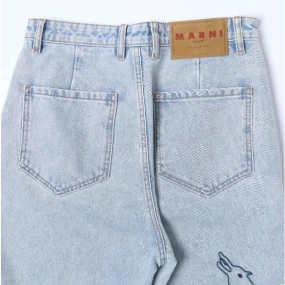 MARNI マルニ 23SS イタリア製 刺繍 ボーイフレンドデニムパンツ Embroidered Denim PAJDV05MS0 USCU83 38 Indigo 定価121,000円 ジーンズ |  | 07