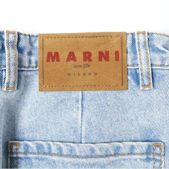 MARNI マルニ 23SS イタリア製 刺繍 ボーイフレンドデニムパンツ Embroidered Denim PAJDV05MS0 USCU83 38 Indigo 定価121,000円 ジーンズ |  | 08