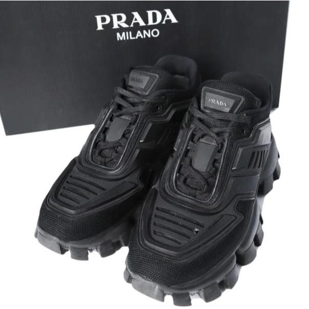 PRADA プラダ イタリア製 819 CLOUDBUST THUNDER クラウドバスト サンダー ニットファブリック スニーカー 361/2(23-23.5cm) BLACK g27453 | 