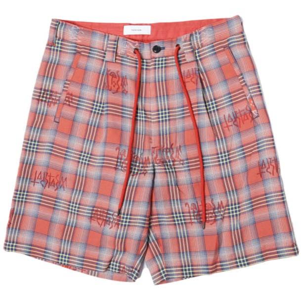 FACETASM ファセッタズム 24SS ORIGINAL TRANSPARENT CHECK SHORTS オリジナル トランスペアレント チェックショーツ SRO-PT-M04 4 RED | 