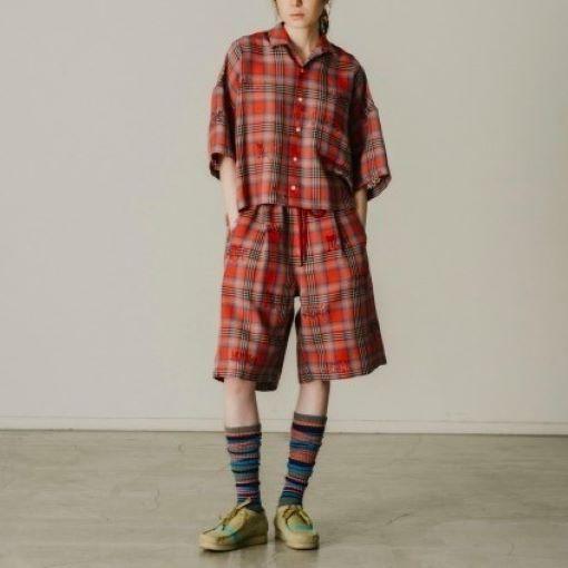 FACETASM ファセッタズム 24SS ORIGINAL TRANSPARENT CHECK SHORTS オリジナル トランスペアレント チェックショーツ SRO-PT-M04 4 RED |  | 02