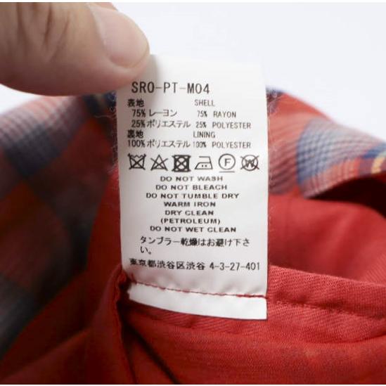 FACETASM ファセッタズム 24SS ORIGINAL TRANSPARENT CHECK SHORTS オリジナル トランスペアレント チェックショーツ SRO-PT-M04 4 RED |  | 08