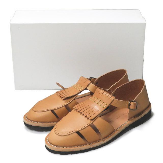 スティーブモノ Steve Mono Artisanal Sandals 10 02 シューキルトレザーサンダル 42 26 5 27cm Natural レザー グルカ シューズ G2746 Loopヤフーショッピング店 通販 Yahoo ショッピング