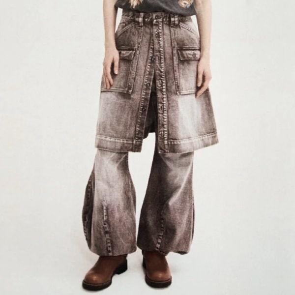 NAM ナム 日本製 Trumpet Denim SP VINTAGE トランペットデニム 1 BROWN ジップフライ ジーンズ パンツ ボトムス g27461 |  | 02