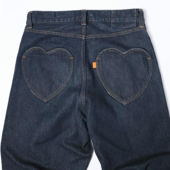 RICE NINE TEN ライスナインテン 日本製 LOVELY JEANS ラブリージーンズ 1 INDIGO ボタンフライ ルーズフィット カットオフ デニム パンツ |  | 05