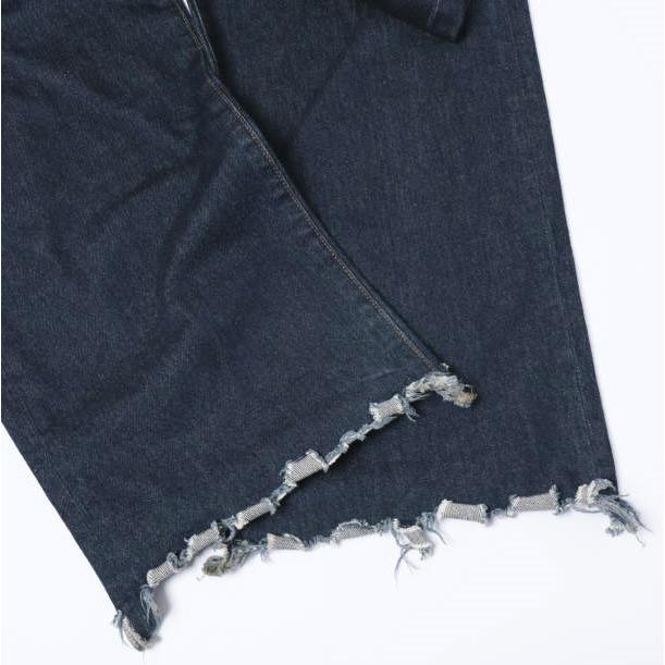 RICE NINE TEN ライスナインテン 日本製 LOVELY JEANS ラブリージーンズ 1 INDIGO ボタンフライ ルーズフィット カットオフ デニム パンツ |  | 06