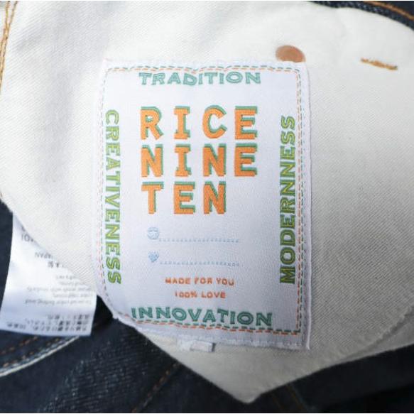 RICE NINE TEN ライスナインテン 日本製 LOVELY JEANS ラブリージーンズ 1 INDIGO ボタンフライ ルーズフィット カットオフ デニム パンツ |  | 08