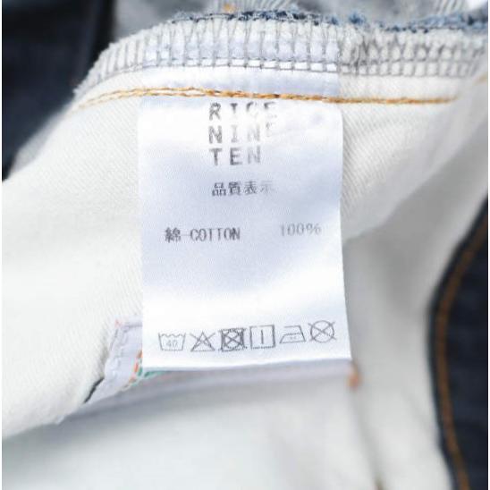 RICE NINE TEN ライスナインテン 日本製 LOVELY JEANS ラブリージーンズ 1 INDIGO ボタンフライ ルーズフィット カットオフ デニム パンツ |  | 09
