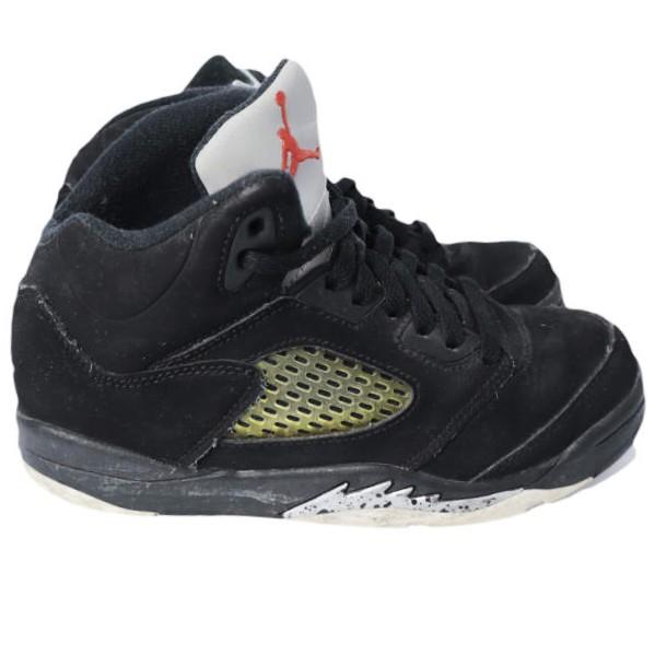 NIKE ナイキ AIR JORDAN 5 RETRO OG BP エア ジョーダン 5 レトロ オリジナル 440889-003 13.5C(19.5cm) BLACK/FIRE RED/METALLIC SILVER |  | 02